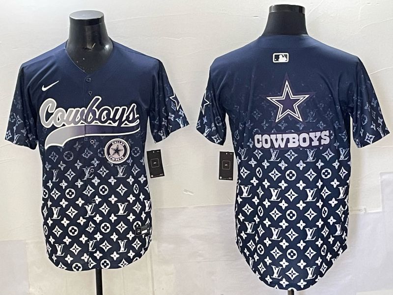 Men 2025 Dallas Cowboys Blank Drak Blue Nike Limited NFL Jersey 015->dallas cowboys->NFL Jersey